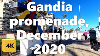 Walking Gandia Spain Sunday morning December 2020 [upl. by Ruben]