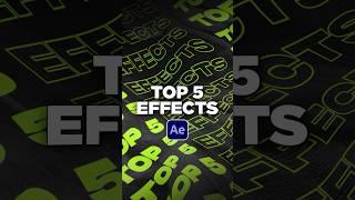 Top 5 Best Effects in After Effects You Should Know [upl. by Lovel]