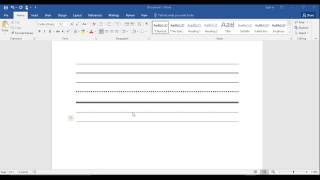 How to Insert a Line in Word The QUICK amp EASY Way  How to Make a Line in Word 2016 [upl. by Anesuza]