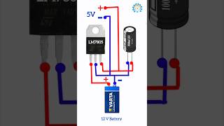 12V to 5V Converter LM7805 Mosfet Project  12V to 5V Connection Circuit Converter Shorts Video [upl. by Anayrb]