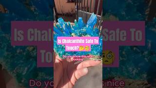 Is Chalcanthite Safe To Touch 🤔☠️ shorts science [upl. by Jempty]