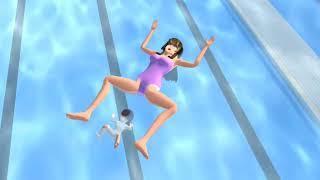 Young mother gives birth to baby in swimming pool  Sad Story  Sakura School Simulator [upl. by Yllus]