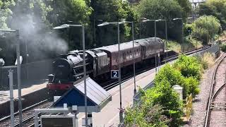 47812 with Black 5 44871 passing Redbridge with 5Z71 [upl. by Ahsinned925]