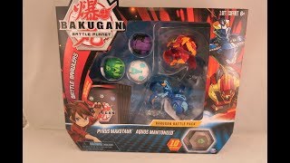 Bakugan Battle Planet Battle Back Review  Pyrus Maxotaur  Aquos Mantonoid [upl. by Weide]