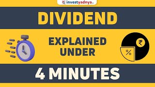 What is Dividend  Dividend explained in Hindi [upl. by Ihcehcu]