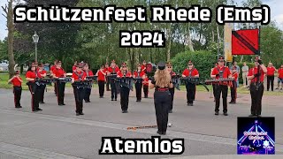 Schützenfest Rhede Ems 2024  Spielmannszug Flachsmeer  Atemlos durch die Nacht [upl. by Wiggins]