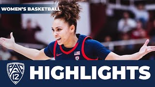 Arizona vs No 3 Stanford Womens Basketball Highlights  202324 Season [upl. by Sillek]