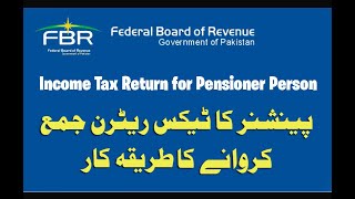 How to file Income Tax Return for Pensioner  Retired Person [upl. by Stedmann125]