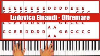 Oltremare Ludovico Einaudi Piano Tutorial [upl. by Jumbala979]