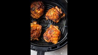 Air Fryer Chicken Thighs Recipe [upl. by Tongue740]