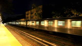 BMT Subway R68A B Express RETURNS and R160 Q Local at Avenue H  NIGHT [upl. by Cousin174]