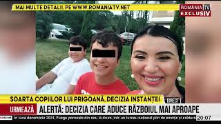 ROMANIA LA RAPORT cu Andreea Cretulescu 18112024 Soarta copiilor lui Prigoana decizia instantei [upl. by Merth]