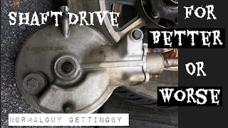 Shaft Drive Better or Worse See how it works  Honda Goldwing GL1200 [upl. by Niltyak]