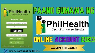 Paano gumawa ng Philhealth Account Online How to create Philhealth Account Online Registration 2023 [upl. by Haag]