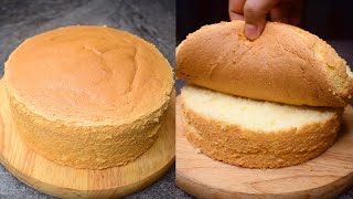 Basic Vanilla Sponge Cake l Best Sponge For Birthday Cake [upl. by Amaryl]