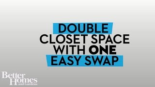 Double Closet Space with ONE Easy Swap [upl. by Selle]