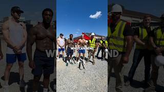 Who is Stronger  Construction Workers or Bodybuilders [upl. by Carmina119]