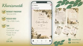 Template Undangan Pernikahan Digital Gratis  Wedding Invitation  Powerpoint  Kharismatik 2022 [upl. by Shaughnessy]