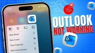 Fix Outlook Email Not Working on iPhone  Troubleshoot Outlook Issues on iPhone [upl. by Mufi]