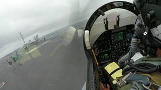 F 18 carrier landing in bad weather and low visibility Military videos [upl. by Oriana]