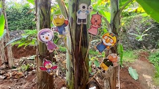 Pororo  Bermain di kebun banana bersama pororocrongtongtongpobyharyloopypaty [upl. by Sianna]