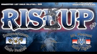 Summertown Volleyball vs Mt Pleasant  92624 [upl. by Wulf]