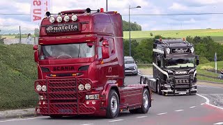 Best of Scania V8 open pipes Sound 2024 [upl. by Manthei818]