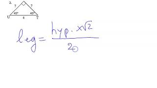 Grade 8 correction of app 2 right isosceles triangle [upl. by Amiel]