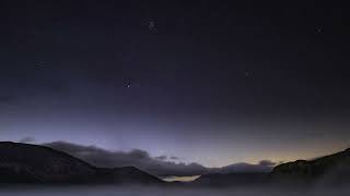 Pleiades Star Cluster above Ennerdale Water [upl. by Fancy]