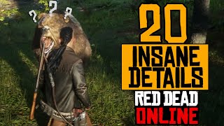 20 INSANE Details In Red Dead Redemption 2 Online RDR2 [upl. by Ummersen132]