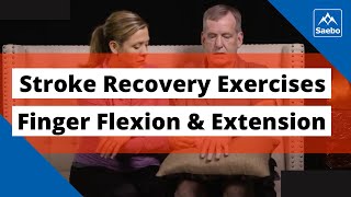 Best Stroke Recovery Passive Exercises  Finger Flexion and Extension [upl. by Relly]