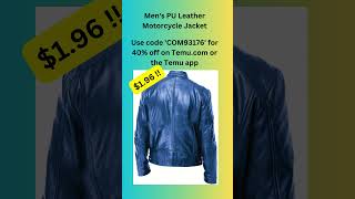 Rev Up Your Style with Our Mens PU Leather Motorcycle Jacket [upl. by Warren]