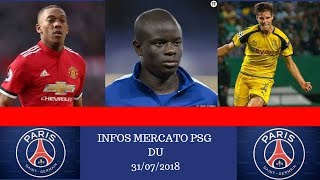 LES INFOS MERCATO PSG DU 31072018 [upl. by Ancelin251]