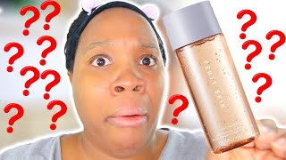 Fenty Skin Toner Fenty Skin FAT WATER POREREFINING TONER SERUM DEMO and REVIEW [upl. by Miharbi59]