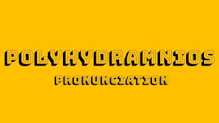 Polyhydramnios Pronunciation [upl. by Amias]