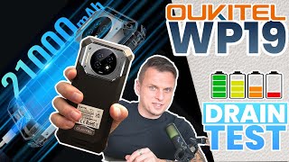 OUKITEL WP19 21000mAh BATTERY DRAIN TEST 🪫 [upl. by Esojnauj]