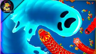 🩵Phantom Snake 🐍 VS Biggest Slither Snake Top 01 Rank Epic Worms zone io Enjoy the video [upl. by Mushro]