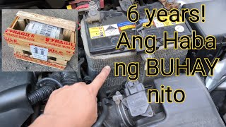 abot ng 6 years ang battery ng kotse ko ganito lang naman ang ginawa ko  tips long life car battery [upl. by Mahda]