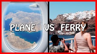 How to get to Santorini  PLANE vs FERRY PROs amp CONs [upl. by Asquith]