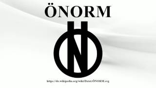 ÖNORM [upl. by Eelyr]