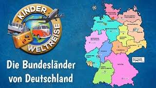 Die Bundesländer von Deutschland  einfach erklärt als Übersicht zum Üben und Lernen Erdkunde [upl. by Trumann322]