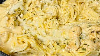 😋CHICKEN ALFREDO PASTA [upl. by Sucramel]