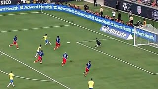 Rodrygo Goal Vs USA  USA Vs Brazil Highlights  Friendly Match 2024 [upl. by Rebmeced]