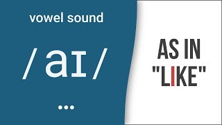 Diphthong Sound  aɪ  as in quotlikequot – American English Pronunciation [upl. by Peskoff]