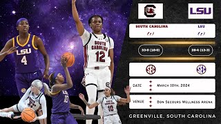 1 South Carolina vs 2 LSU  2024 SEC Tournament Championship  31024 [upl. by Aduh]