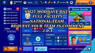 SM 25 mod save data v 103 FULL FACILITY  UNLIMITED MONEY 1 [upl. by Vergos]