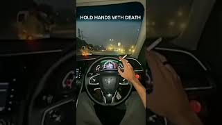 HOLD HANDS WITH DEATH ☠️rushdrivingdeathtravelersdangerousroutecarslovernotlovegirls😁subscribe [upl. by Yttel]