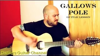 Gallows Pole  Led Zeppelin version  Guitar Lesson  Breedlove Atlas 12 string guitar [upl. by Akiwak]