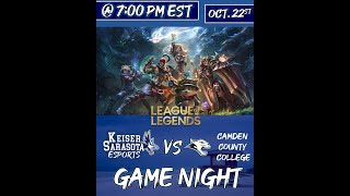 Keiser University Sarasota Vs Canden County College  League of Legends [upl. by Supat]