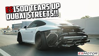 ES1500 1700BHP 9912 MONSTER TEARING UP THE STREETS porsche esmotoruk porsche911 911turbos [upl. by Akamaozu]